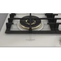 Fulgor Milano FPH 604 G WK: Gas Cooking Floor 60cm, Black or White Glass : Color - Wh blanco