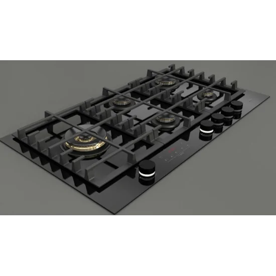 Fulgor Milano FCLH 905 G T WK BK: Половое покрытие 90 см с таймером | https://duegstore.com/ru/pererabotannye-pribory-po-dostupn