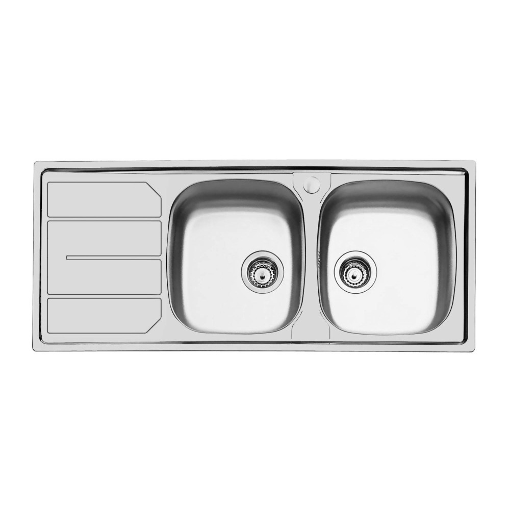 L'évier Foster 1812 161,Acciaio Inox ,Design Elegant