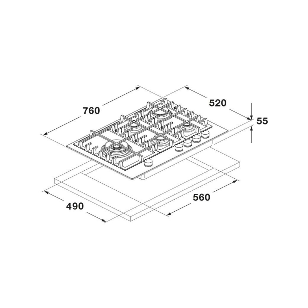 Fulgor Milano FUH 755 G DWK MBK: Cottura 75cm con Wok TEN https://duegstore.com/es/electrodomesticos-a-precios-asequibles