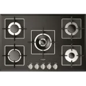 Fulgor Milano FCH 775 G WK BK: Plan de cuisson à gaz 75cm, Central Wok