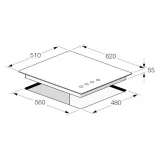 Fulgor Milano FCH 604 G BK: Couverture de sol 60cm, verre noir https://duegstore.com/fr/2-home