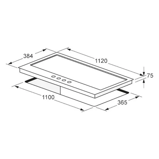 Fulgor Milano CPH 1124 GWK X: Piano Cotttura 112cm, Inox | https://duegstore.com/ru/pererabotannye-pribory-po-dostupnym-cenam