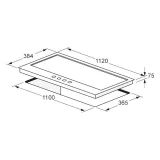 Fulgor Milano CPH 1124 GWK X: Piano Cottura 112cm, Inox tención https://duegstore.com/es/electrodomesticos-a-precios-asequibles