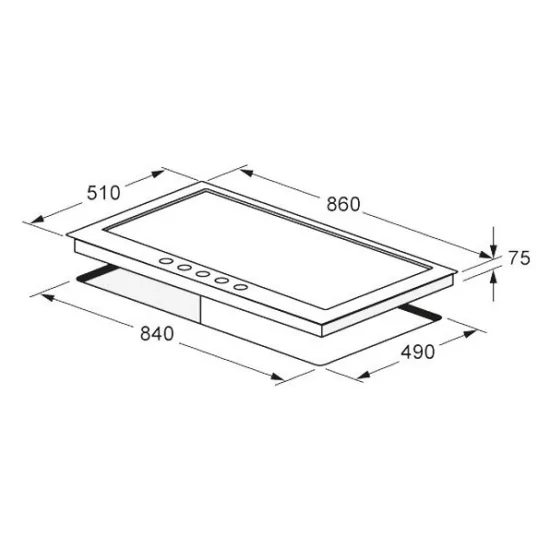 Fulgor Milano CPH 905 GWK X: Piano Cottura 90cm Inox con Wok | duegstore.com