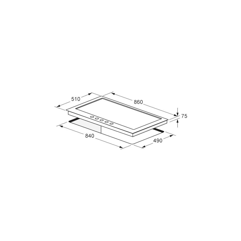 Fulgor Milano CPH 905 GWK X: Piano Cottura 90cm Inox con Wok | duegstore.com