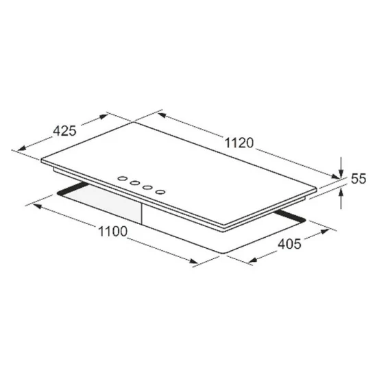 Fulgor Milano FSH 1124 G 2DWK XX: Piano Cottura 112cm, 2 Wok | https://duegstore.com/ru/pererabotannye-pribory-po-dostupnym-cena