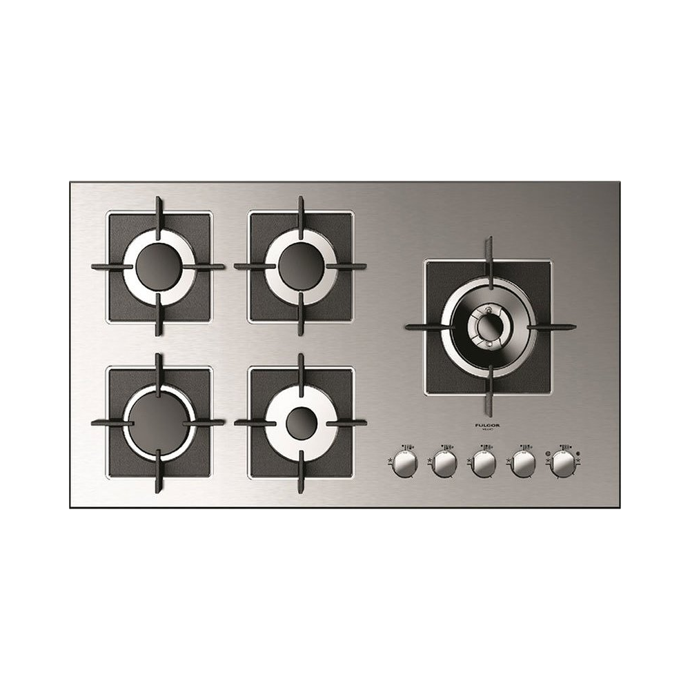 Fulgor Milano FSH 905 G DWK XX: Bodenbezug 90cm Inox gebürstet mit Wok | https://duegstore.com/de/2-home