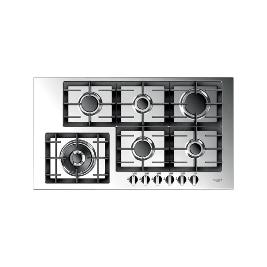 Fulgor Milano QH 906 GWK X: Bodenbezug 90cm Inox Satin mit Wok | https://duegstore.com/de/2-home