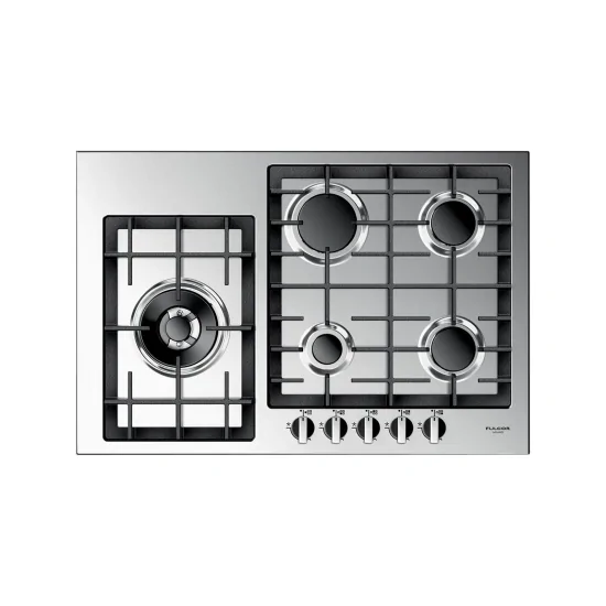 Fulgor Milano QH 765 GWK X: Piano Cottura 75cm Inox Satinato con Wok | duegstore.com