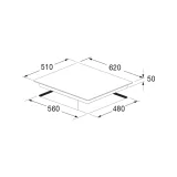 Fulgor Milano QH 604 GWK X: Половое покрытие 60см инокс сатин с Вок | https://duegstore.com/ru/pererabotannye-pribory-po-dostupn