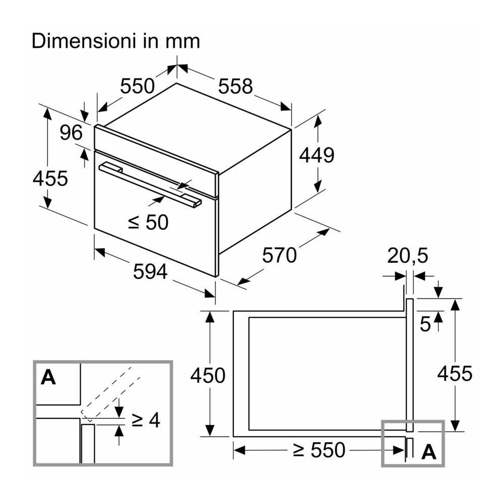 Siemens CM485AGB1: Microonde Incasso con Cottura Ventilata | https://duegstore.com/de/2-home