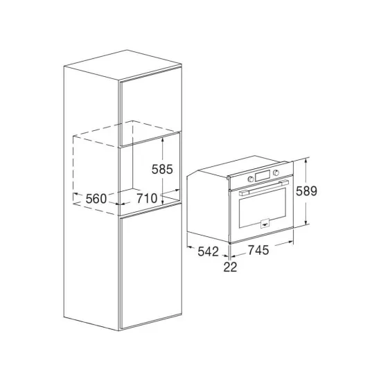 Horno multifunción Fulgor Milano FUO 7509 MT MBK
