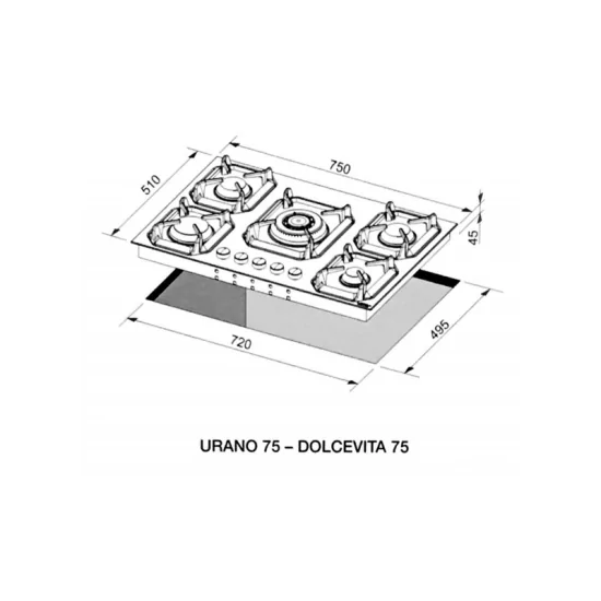 Floor Lofra HRNM7AO Dolce Vita: Offre en ligne, Gas-Stop