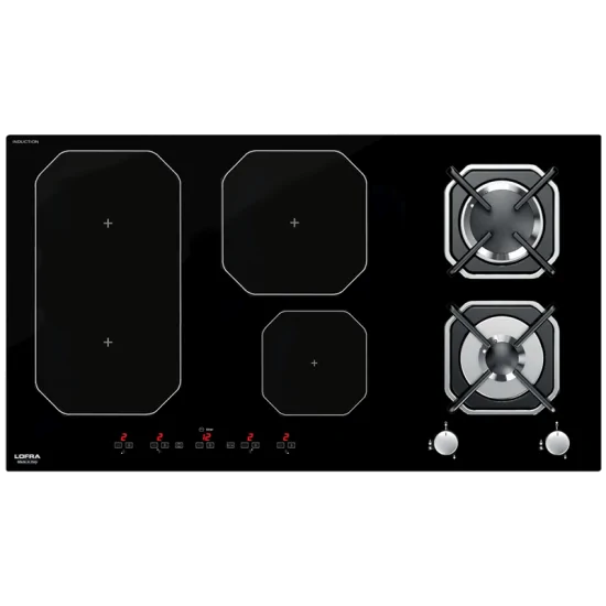 Lofra HGN924 Dione 90: Plan de Cocina de Gas-Inducción, 4 Cocinas + Inducción