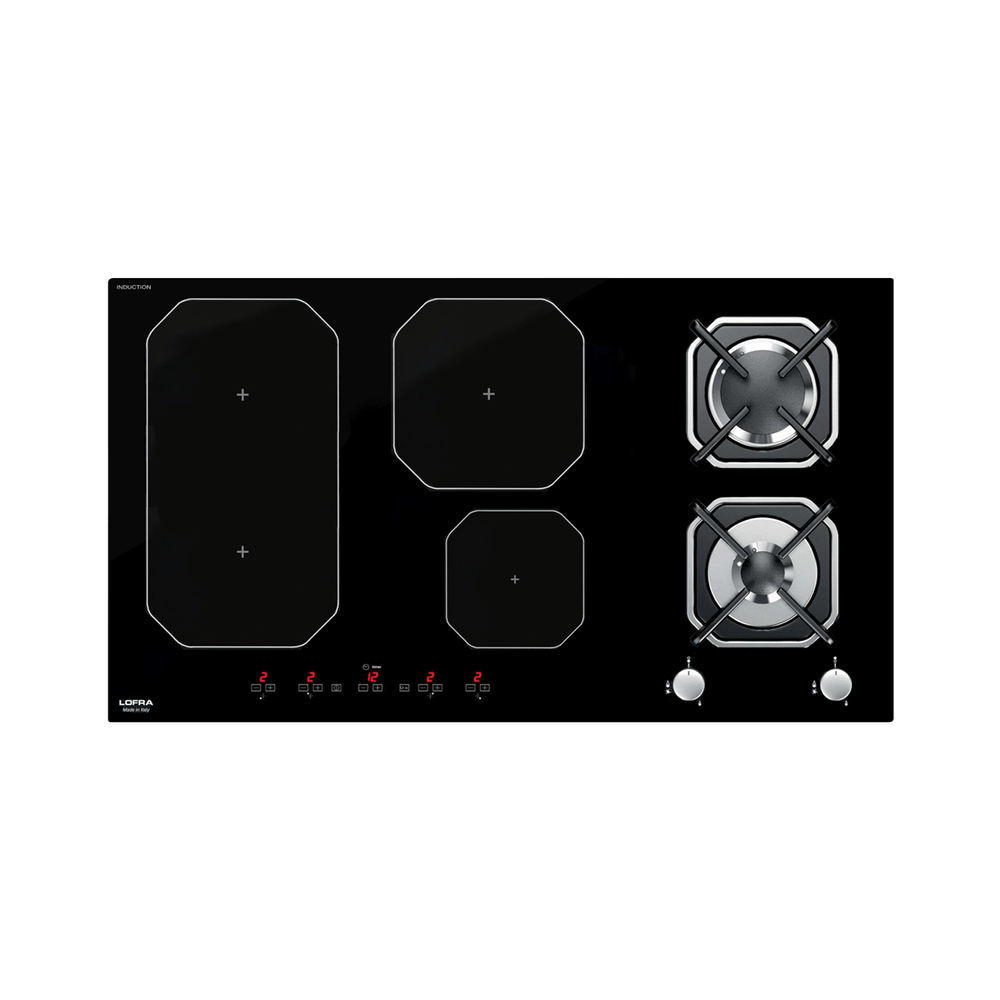 Lofra HGN924 Dione 90: Plan de Cocina de Gas-Inducción, 4 Cocinas + Inducción