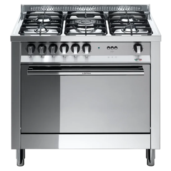Lofra MG96GV/C: Cuisine 90cm en acier avec 5 cuisinières et four à gaz https://duegstore.com/fr/2-home