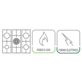 Lofra MG96MF/C: Cucina 90cm Acciaio con 5 Fuochi e Forno Elettrico | duegstore.com