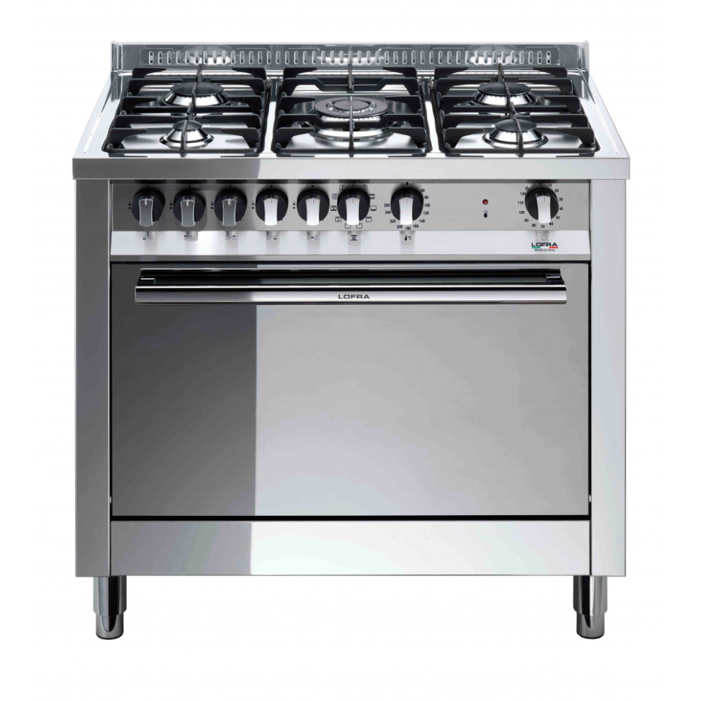 Lofra MG96MF/C: Cucina 90cm Acciaio con 5 Fuochi e Forno Elettrico | duegstore.com