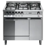 Lofra MT96GV/C: Kitchen 90cm Steel with 5 Cookers and Gas Oven | https://duegstore.com/en/2-home
