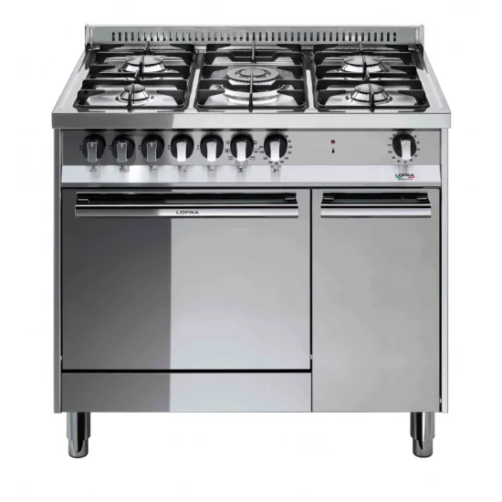 Lofra MT96MF/C: Cuisine 90cm en acier avec 5 cuisinières et four électrique |MISUMI https://duegstore.com/fr/2-home