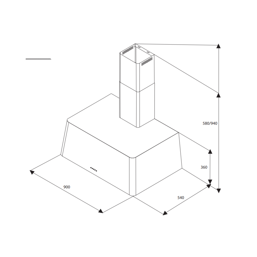 Lofra 彩虹90 Black Opaca QQ 现代设计,强势吸食