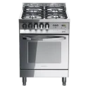 Lofra PL66GVT/C Total Inox Rainbow 60: horno de gas ventilado con tapa de acero