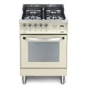 Cuisinière à gaz Lofra PBI66GVT/C Ivoire - Four électrique ventilé