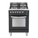 Cocina Lofra PNM66MFT/C: 60 cm, Gas y horno eléctrico, Negro