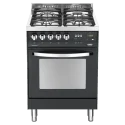 Cocina de gas Lofra PNM66GVT/C Negro Matt Silencio Ventilado horno