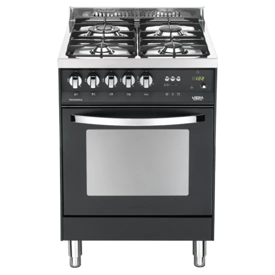 Lofra PNM66GVT/C Black Matt: Gas cooker with Ventilated oven