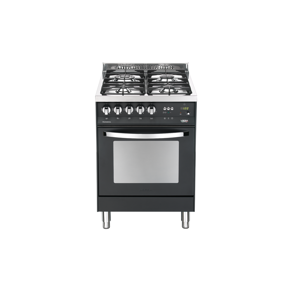 Lofra PNM66GVT/C Black Matt: Gas cooker with Ventilated oven