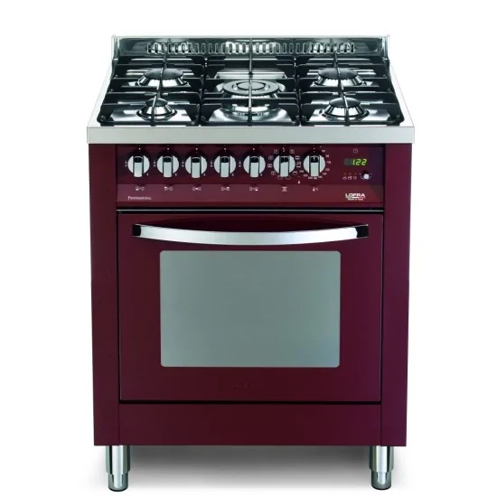 Lofra PR76MFT/C - Cucina a Gas Rosso Burgundy 70x60