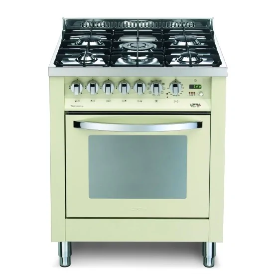 Lofra PBI76MFT/C Avorio: Cucina a Gas 5 Fuochi con Forno Elettrico