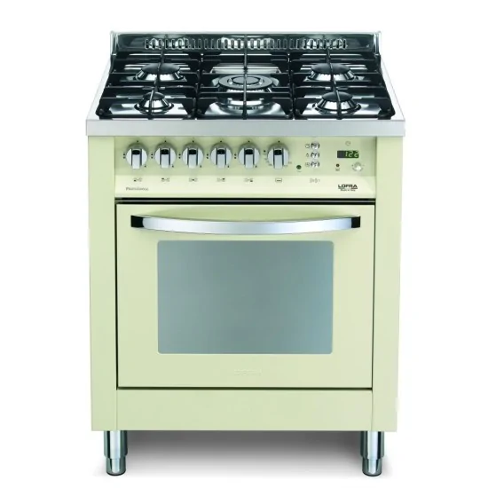 Lofra PBI76GVT/C Ivoire : Cuisinière à gaz à 5 brûleurs avec four à convection |Offre en ligne