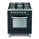 Cocina Lofra PNM76MFT/C - Black Matt - 70x60 - 5 Fuochi