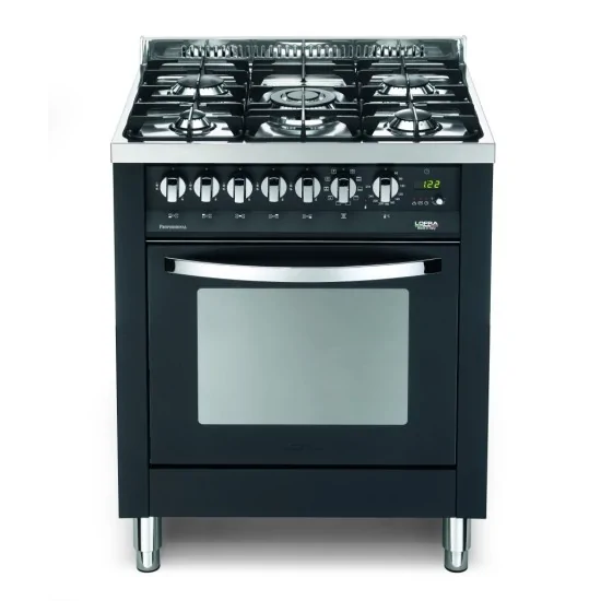 Lofra PNM76MFT/C Black Matt: cuisinière à gaz 5 cuisinières et four électrique