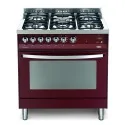 Cuisine Lofra PRG86MFT/C Red Burgundy 80x60