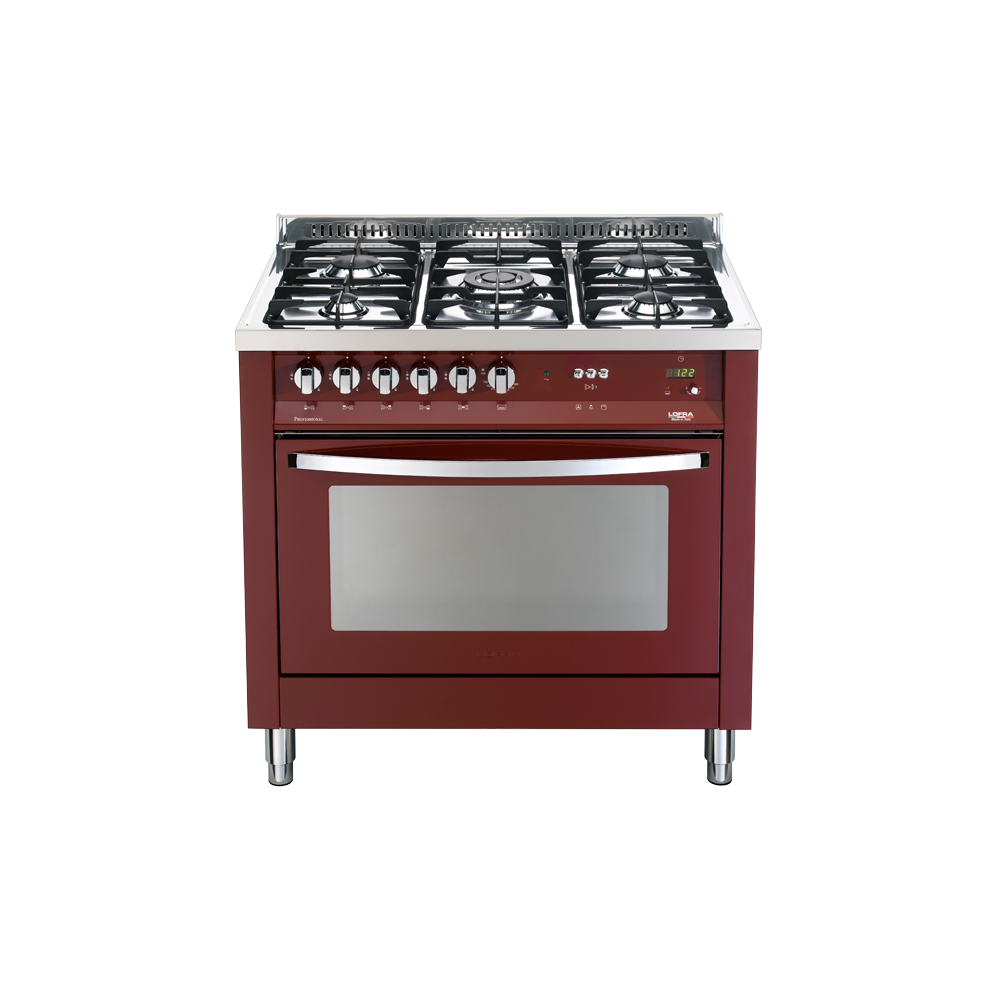Lofra PRG96GVT/C Kitchen Rainbow 90 Red Burgundy |MISUMI