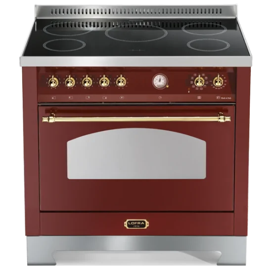 Lofra PRD96MFTE/5I - Kitchen induction 90cm, Double Oven - Red Fire