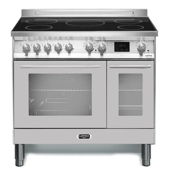 Lofra PD96MFTE/5I: Cucina Induzione 90cm, Doppio Forno, Inox