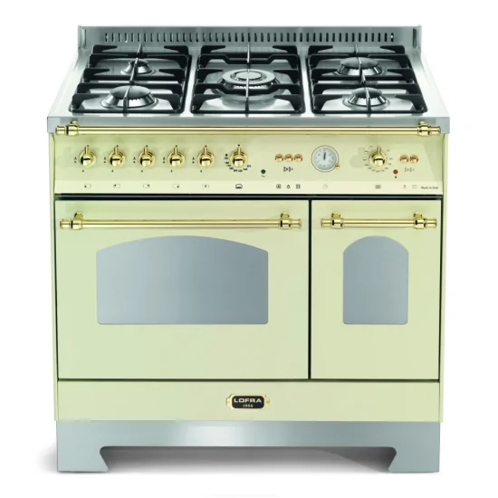 Lofra Dolcevita 90 Elfenbein: Gas Küche Doppelofen - Classic Elegance