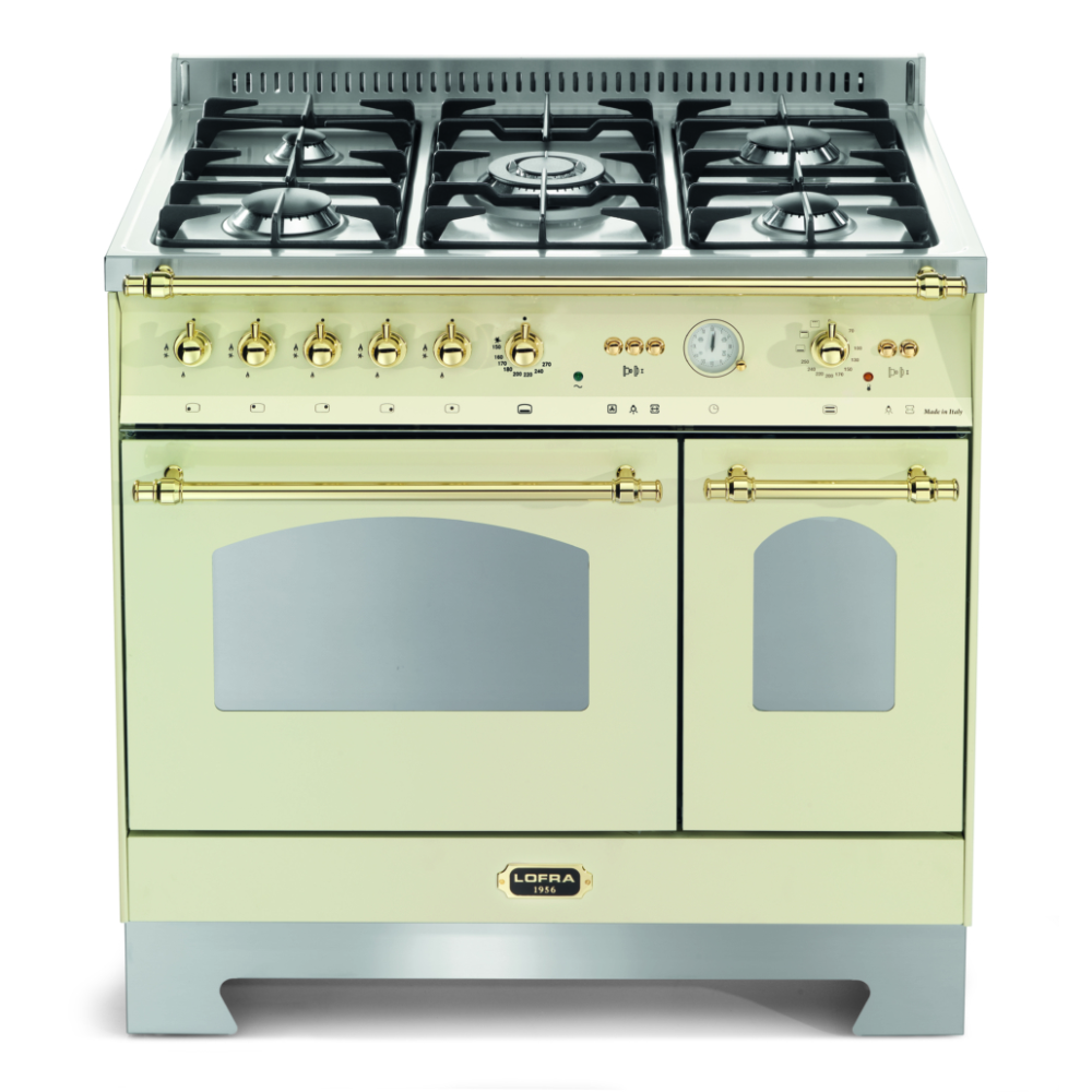 Lofra Dolcevita 90 Ivoire: Gas Kitchen Double Oven - Elegance classique