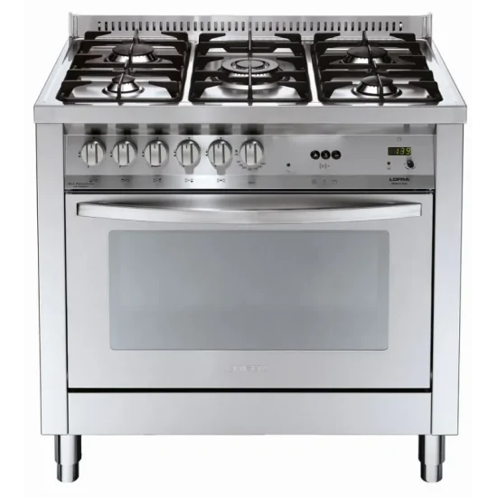 Lofra PG96GVT/C: Cuisine professionnelle 90cm, Gaz neuf 101L, 4 Cookers + Couronne triple