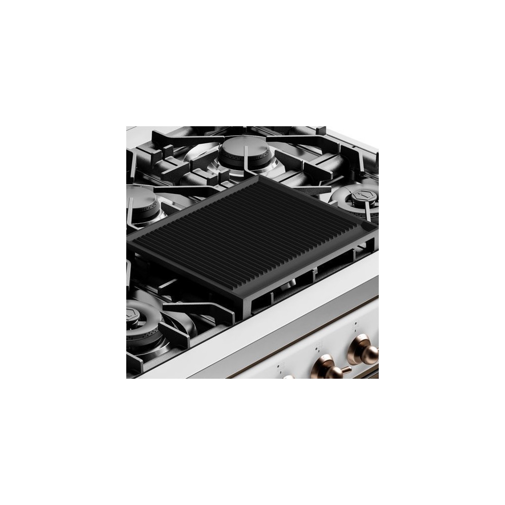 Ilve A/006/04: Professioneller emaillierter Rigata-Grill 60