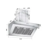 Küchenhaube Ilve AGQ150 | Professional Plus | 150cm| Inox |