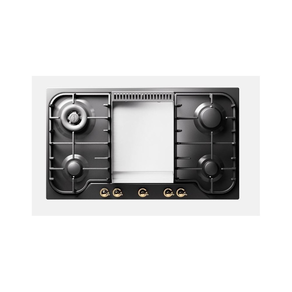 Ilve HCB90FCN Spartifiamma in ottone Total Black con trattamento nanotecnologico antiaderente