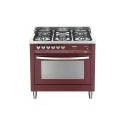 Cocina de gas Lofra PRG96WMFT/AE0 - Fuego rojo - 90cm - horno multifunción