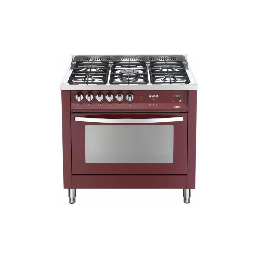 Lofra PRG96WMFT/AE0 Incendio rojo: Cocina de gas 90cm con horno multifunción
