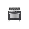 Lofra PNMG96WMFT/AE0 - Cocina de Gas Negro Pulido